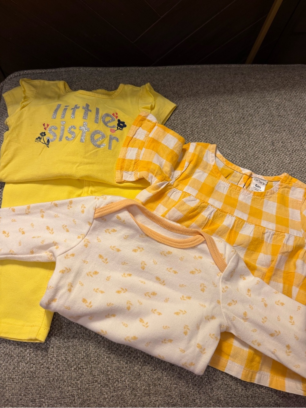 Yellow & White Baby Girls